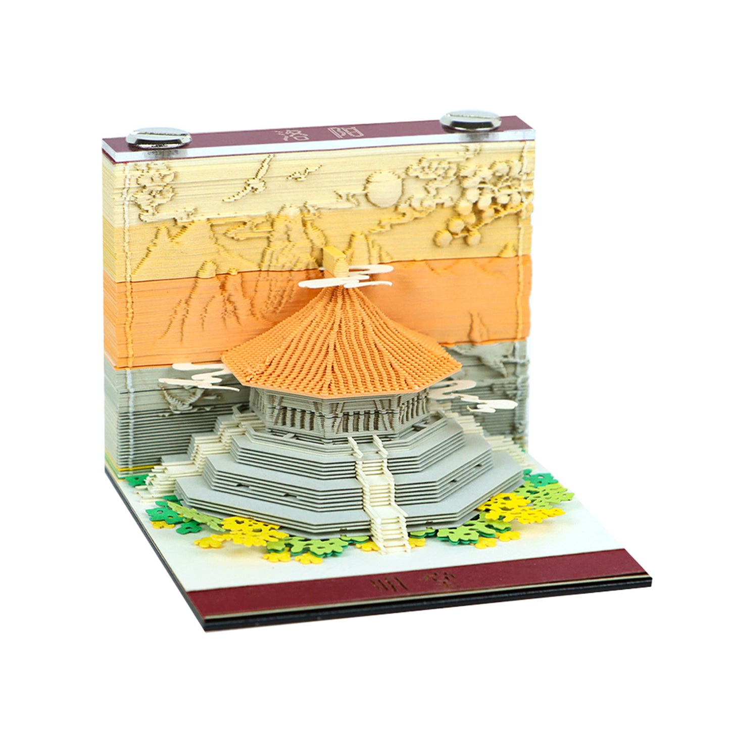 Low Price City Mark Ancient Building 3D Model Hand Torn Memo Pad