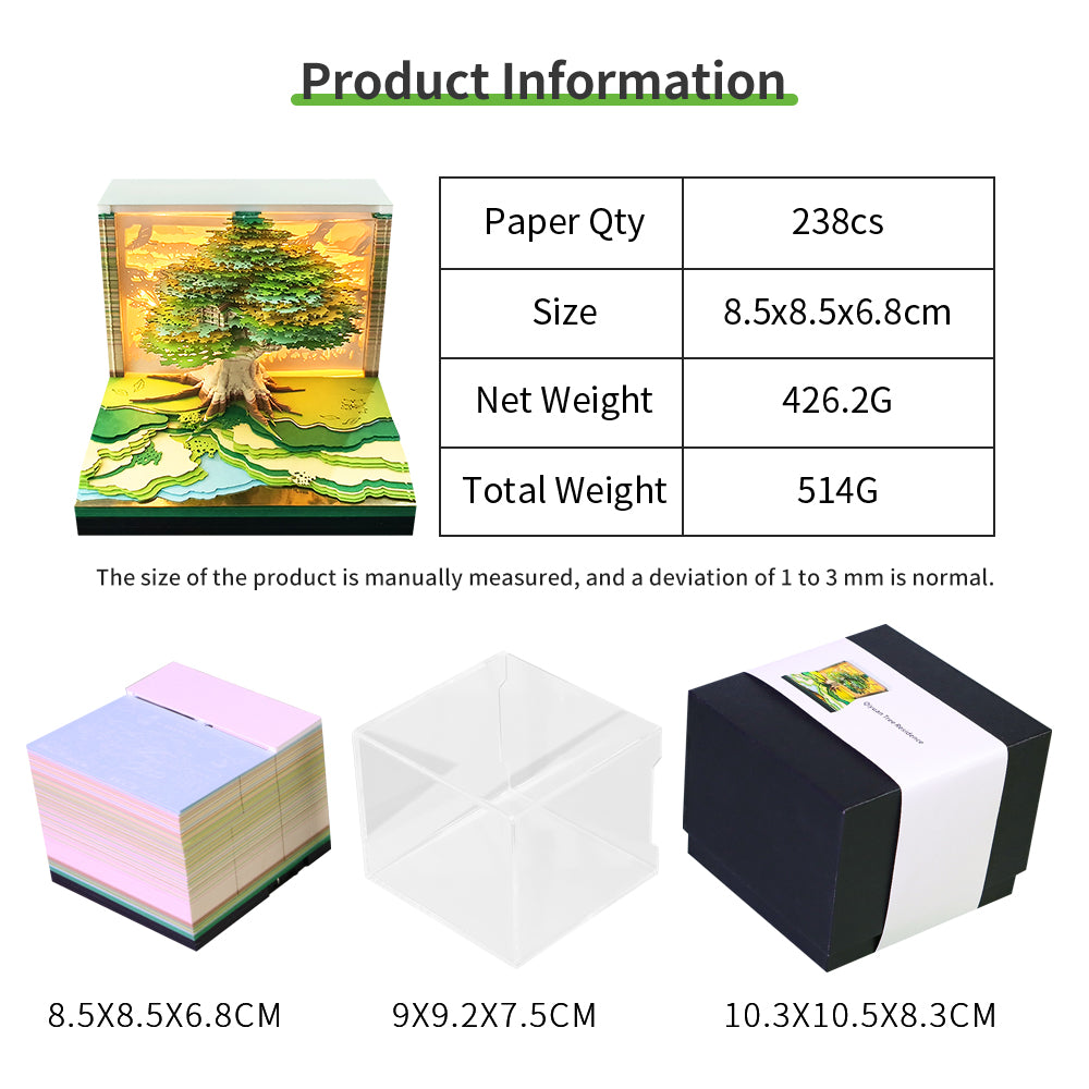 2025 Tree House 3d memo pads