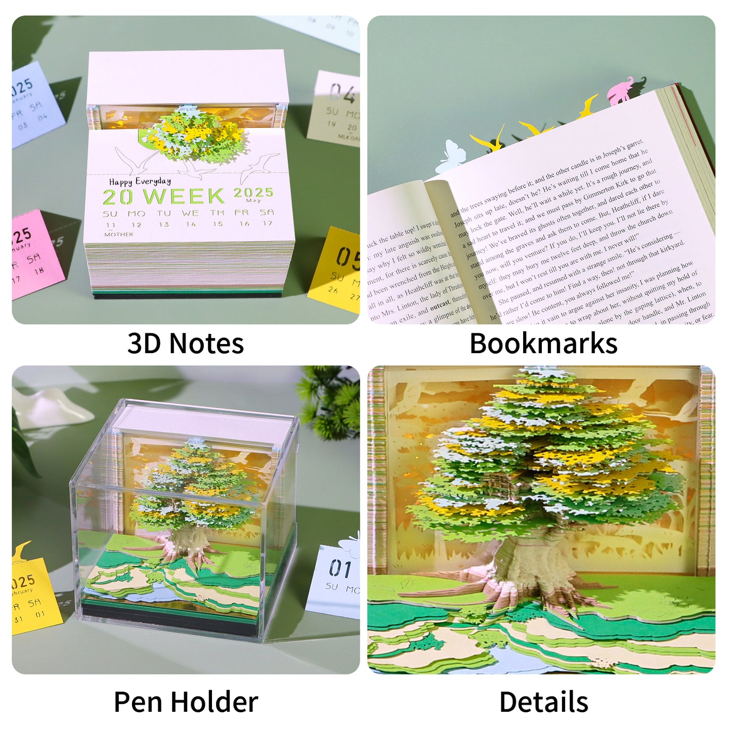 2025 Tree House 3d memo pads