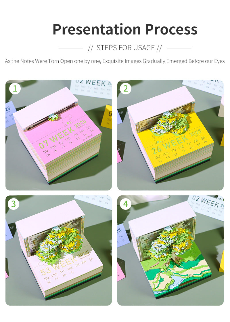 2025 Tree House 3d memo pads