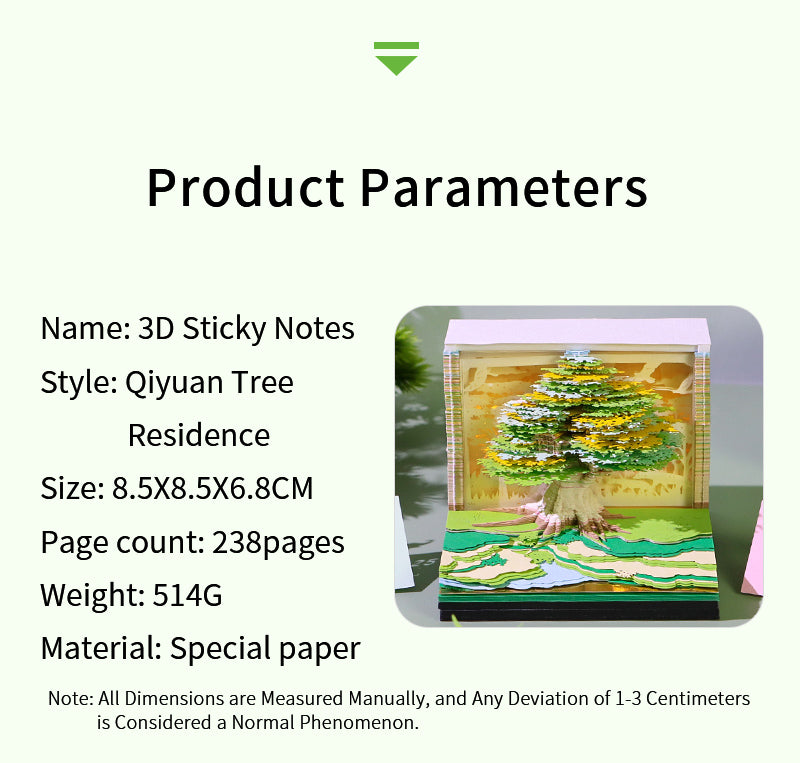 2025 Tree House 3d memo pads