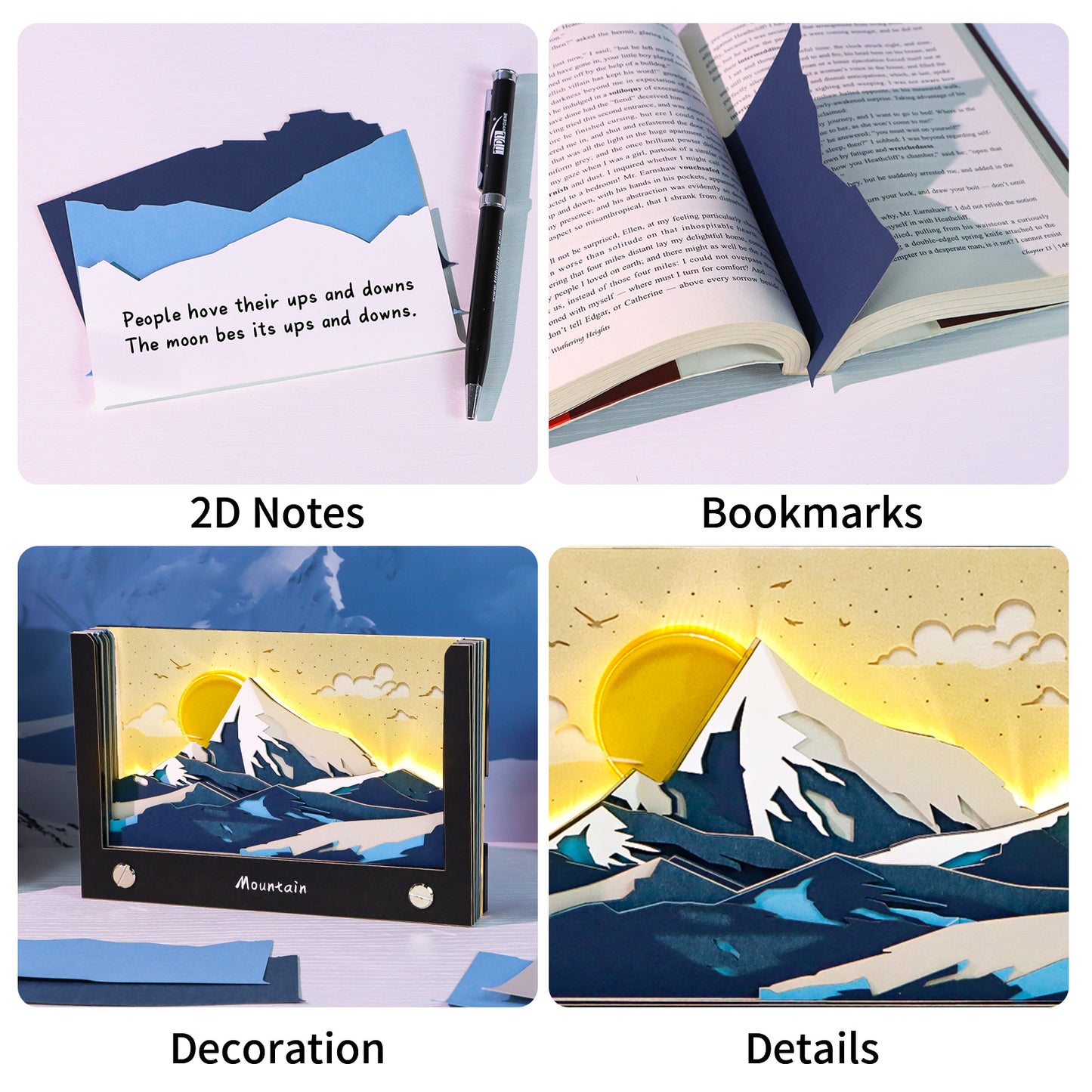 Snow Mountain Handicraft Tear Off 3D Memo Pad