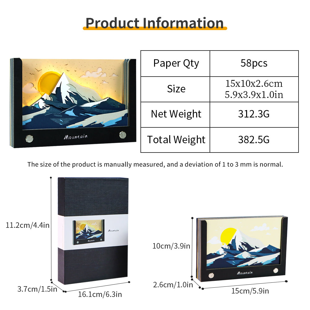 Snow Mountain Handicraft Tear Off 3D Memo Pad