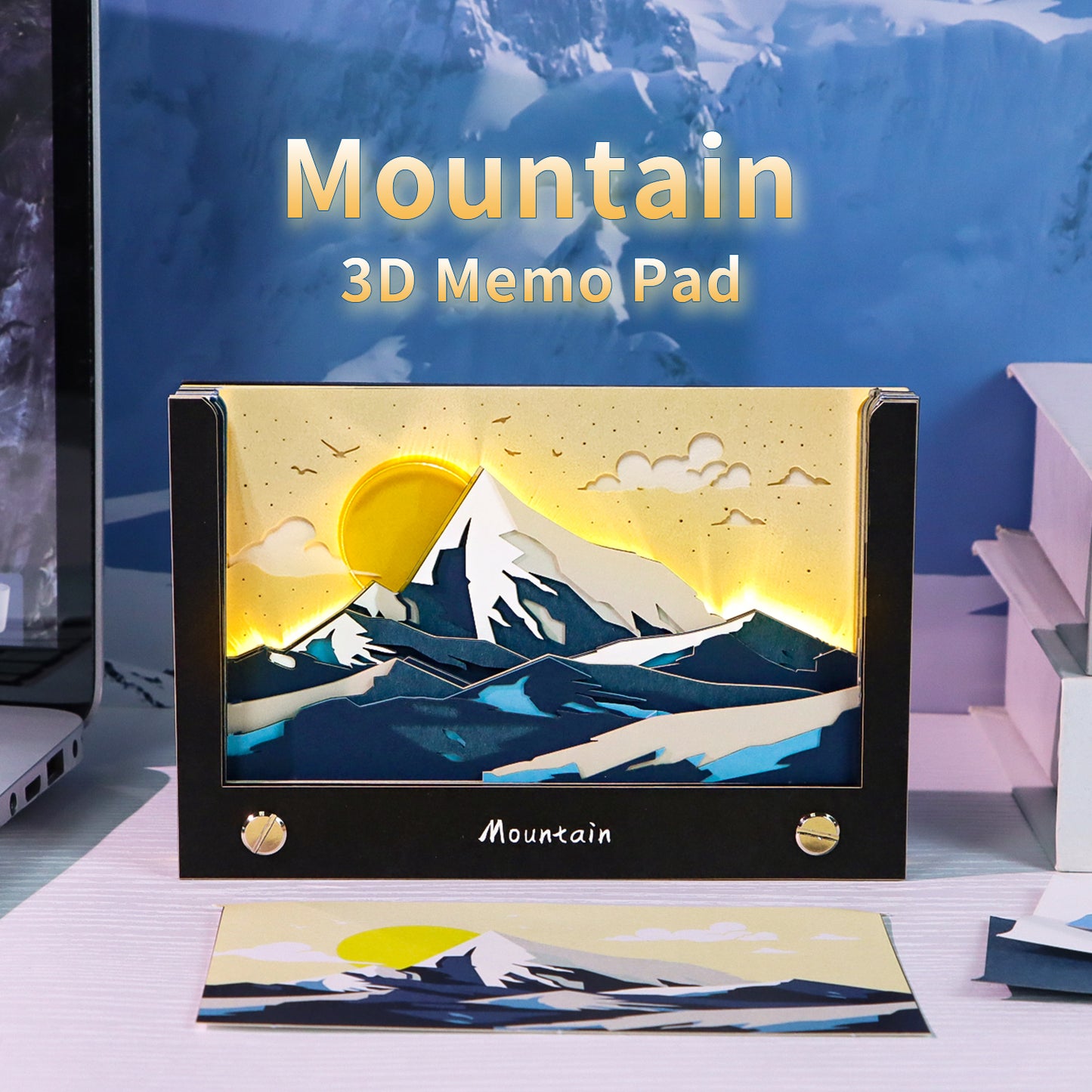 Snow Mountain Handicraft Tear Off 3D Memo Pad