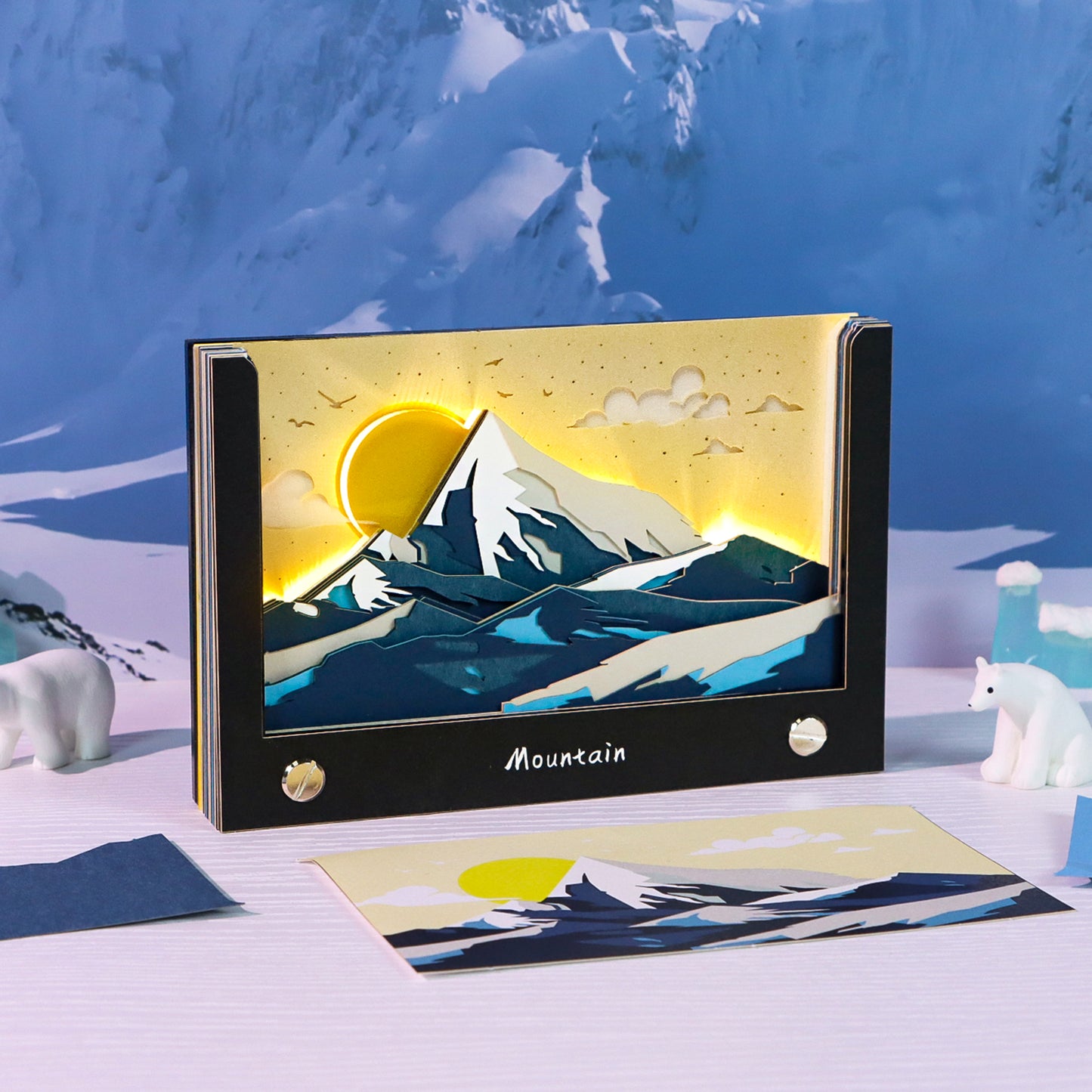 Snow Mountain Handicraft Tear Off 3D Memo Pad