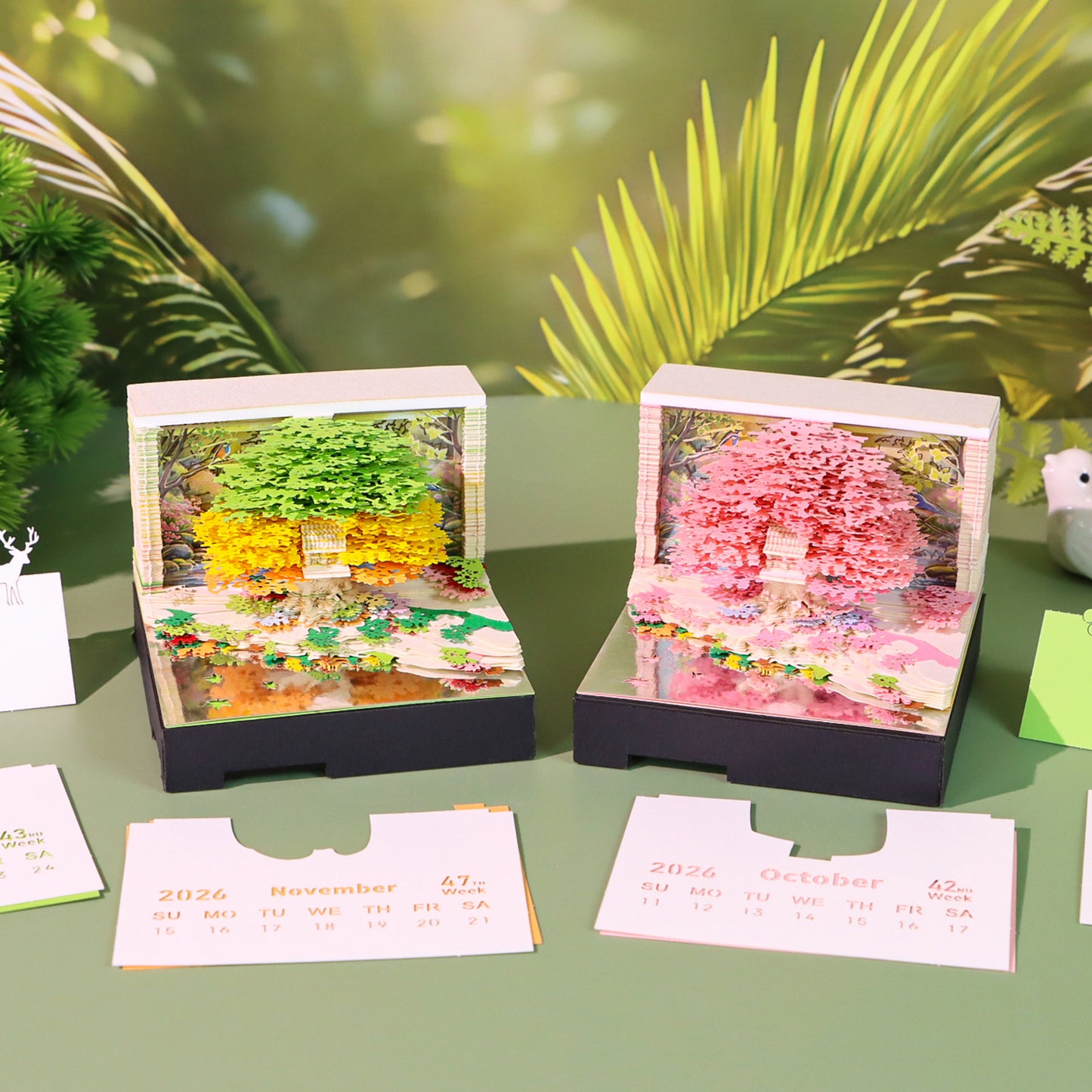 Treehouse 3D Model Hand Torn Memo Pad With Music Speaker
