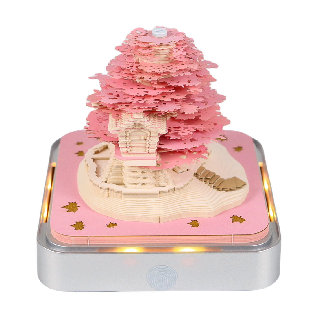 Pink Treehouse Model Hand Torn 3D Memo Pad Panoramic 3D Calendar