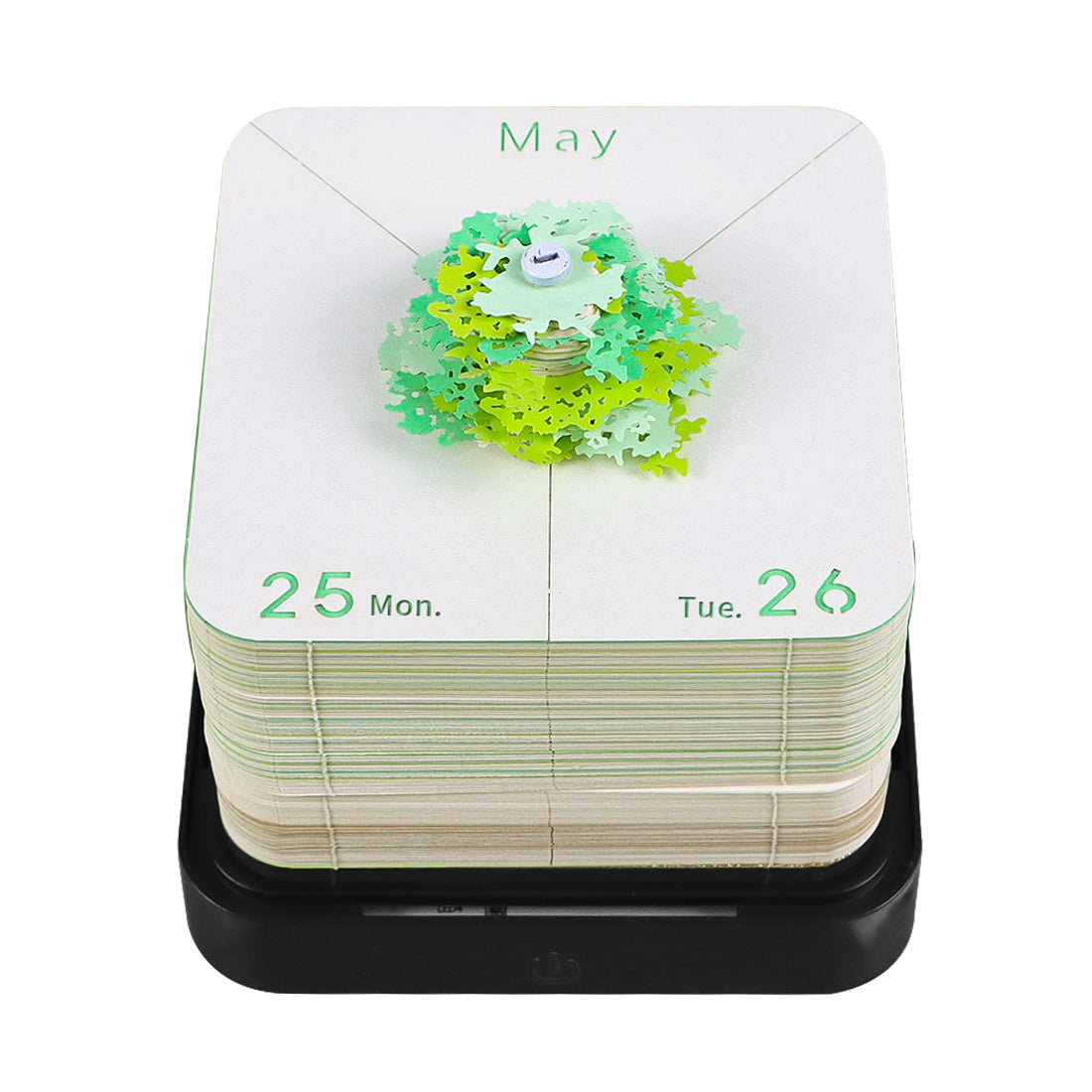 Green Treehouse Model Hand Torn 3D Memo Pad Panoramic 3D Calendar