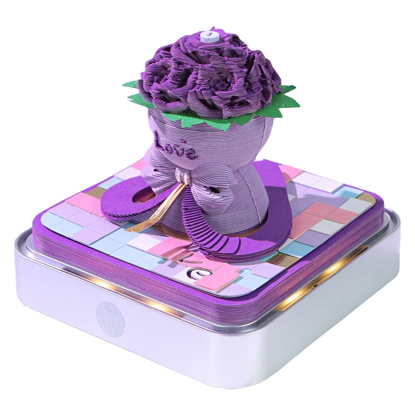 valentines day gift rose bouquet 3d memo pad