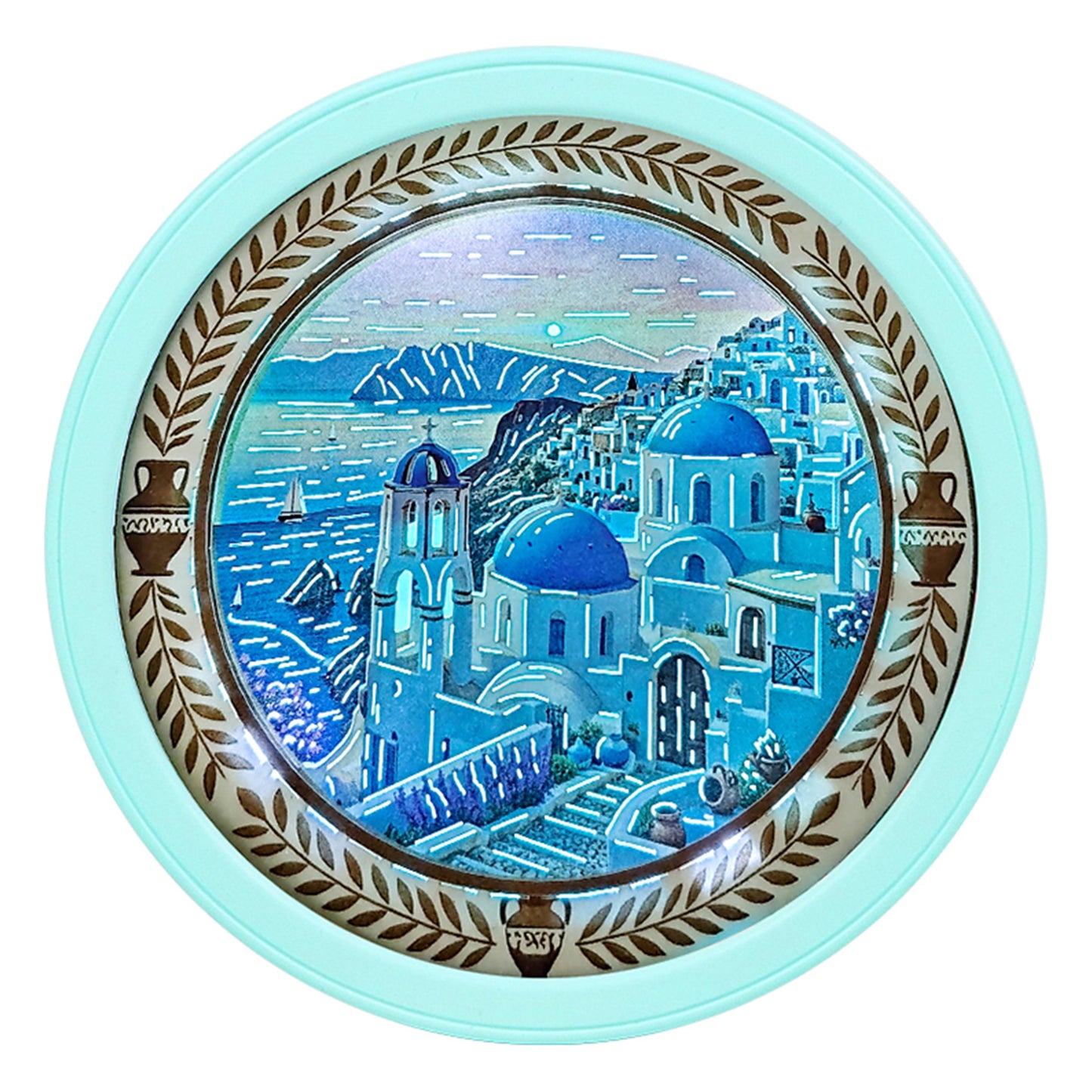 Paper Cut Lighted Up Fridge Magnet