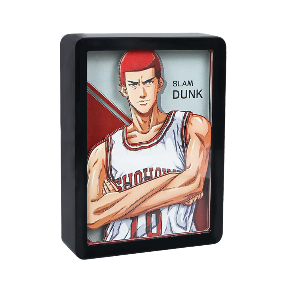 Slam Dunk Manga Anime Light Box Paper Craving Lamp(Black Shadow Box Frame)-3