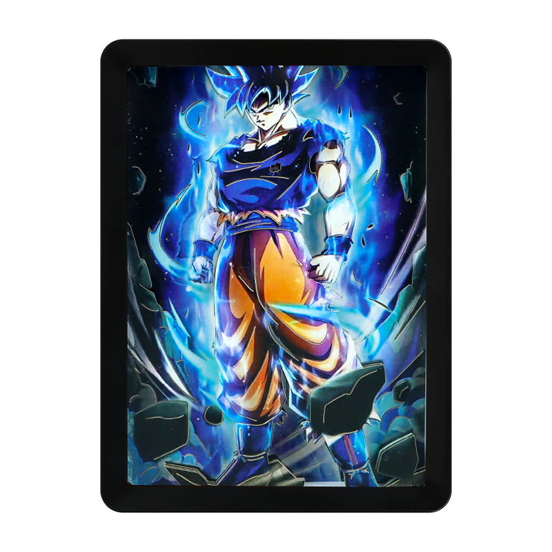 Dragon Ball Sangoku Anime Paper Craving Lamp(Black Shadow Box Frame)