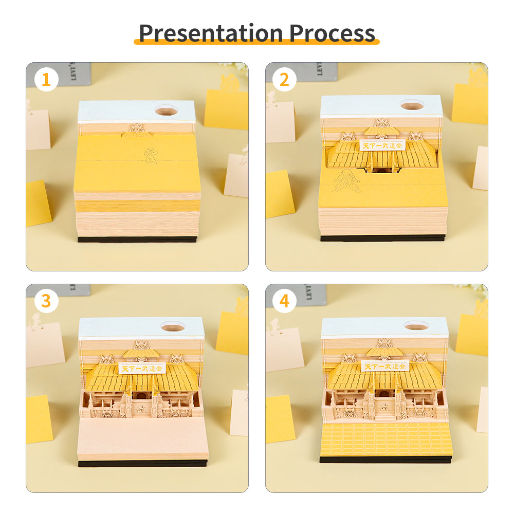 Japanese animation Martial Arts Association 3D memo pad