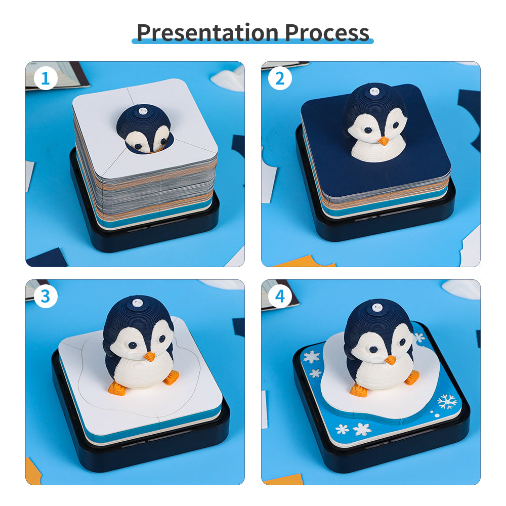 Adorkable Penguin Panoramic memo pad