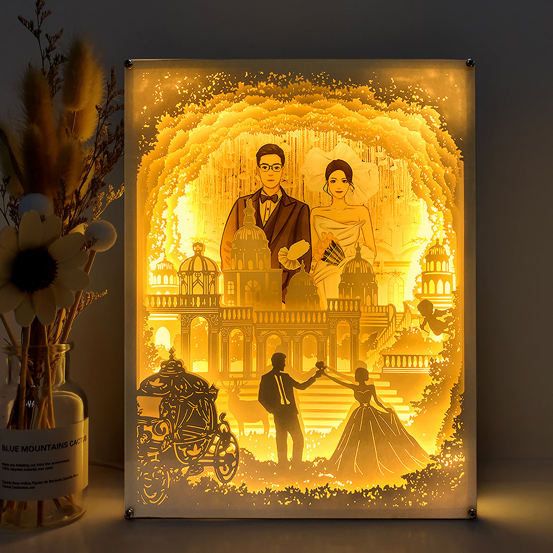 Wedding photos can be customized