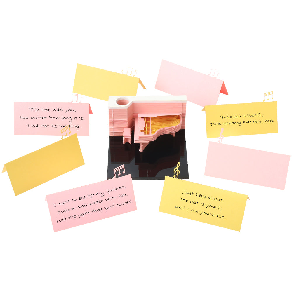 Piano 3D Memo Pad