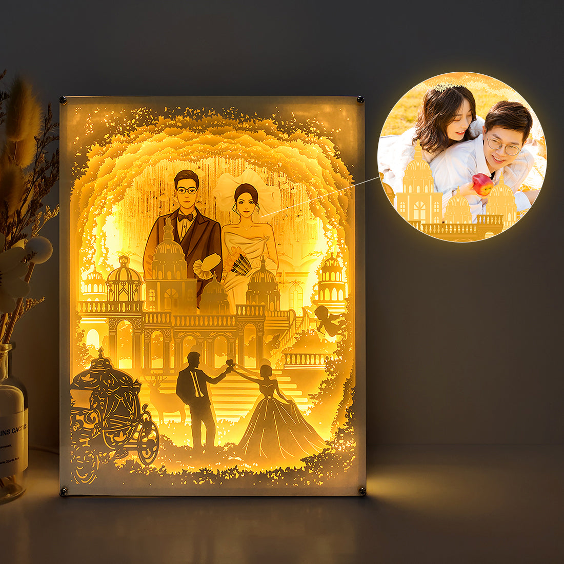 Wedding photos can be customized
