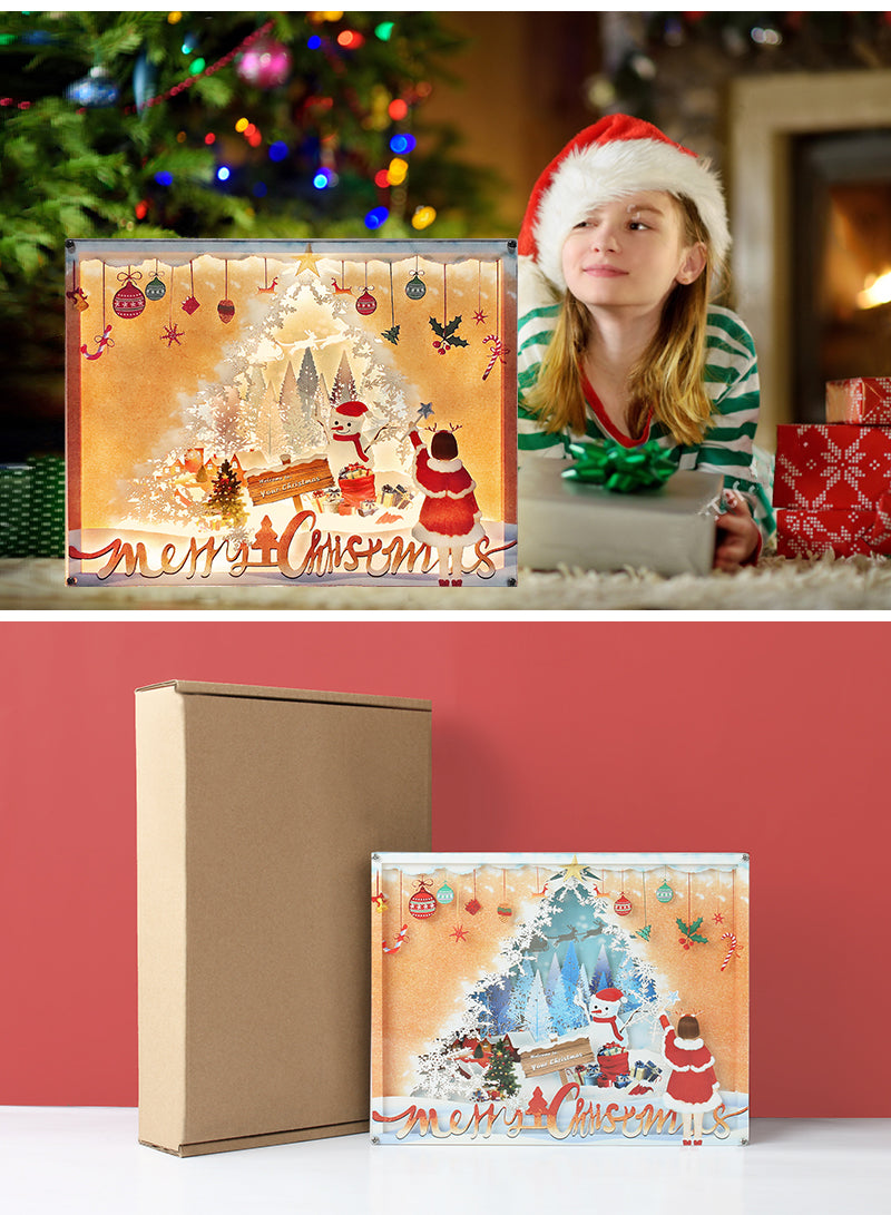 Christmas paper lights