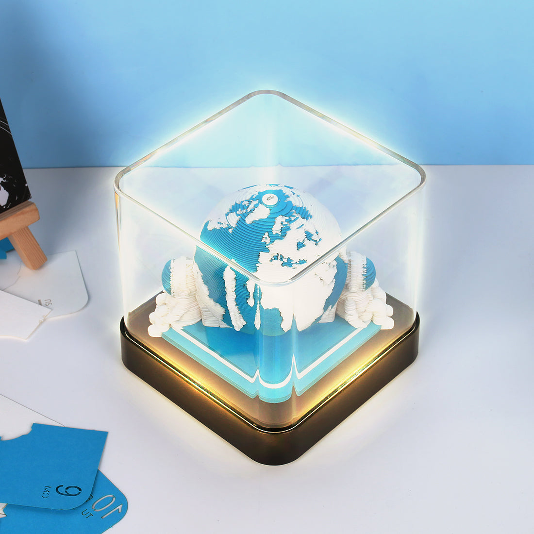 2024/2025 Calendar Earth Model 3D Memo Pad