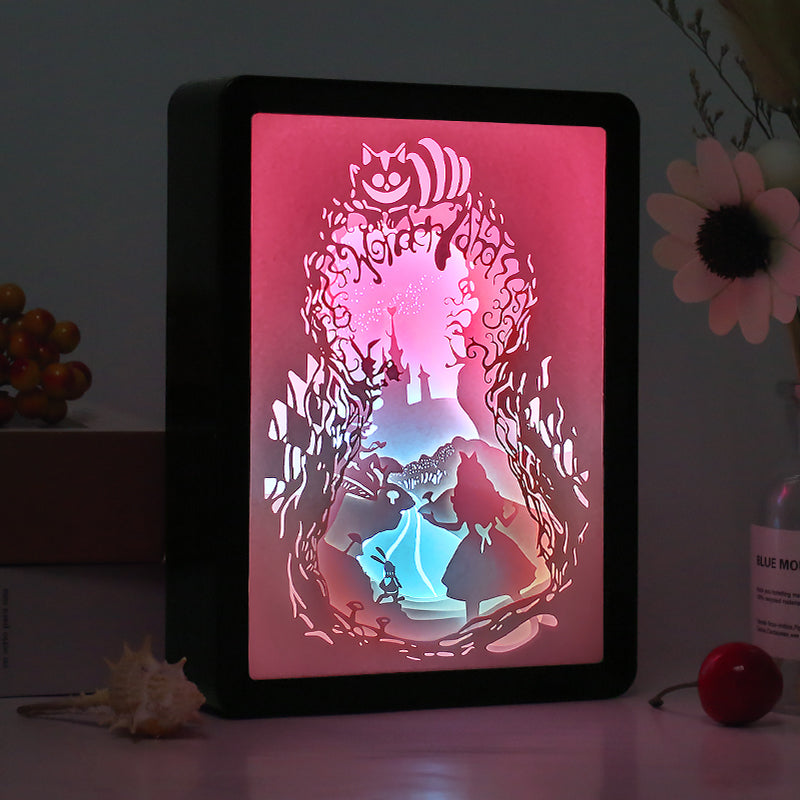 Alice paper carving lamp