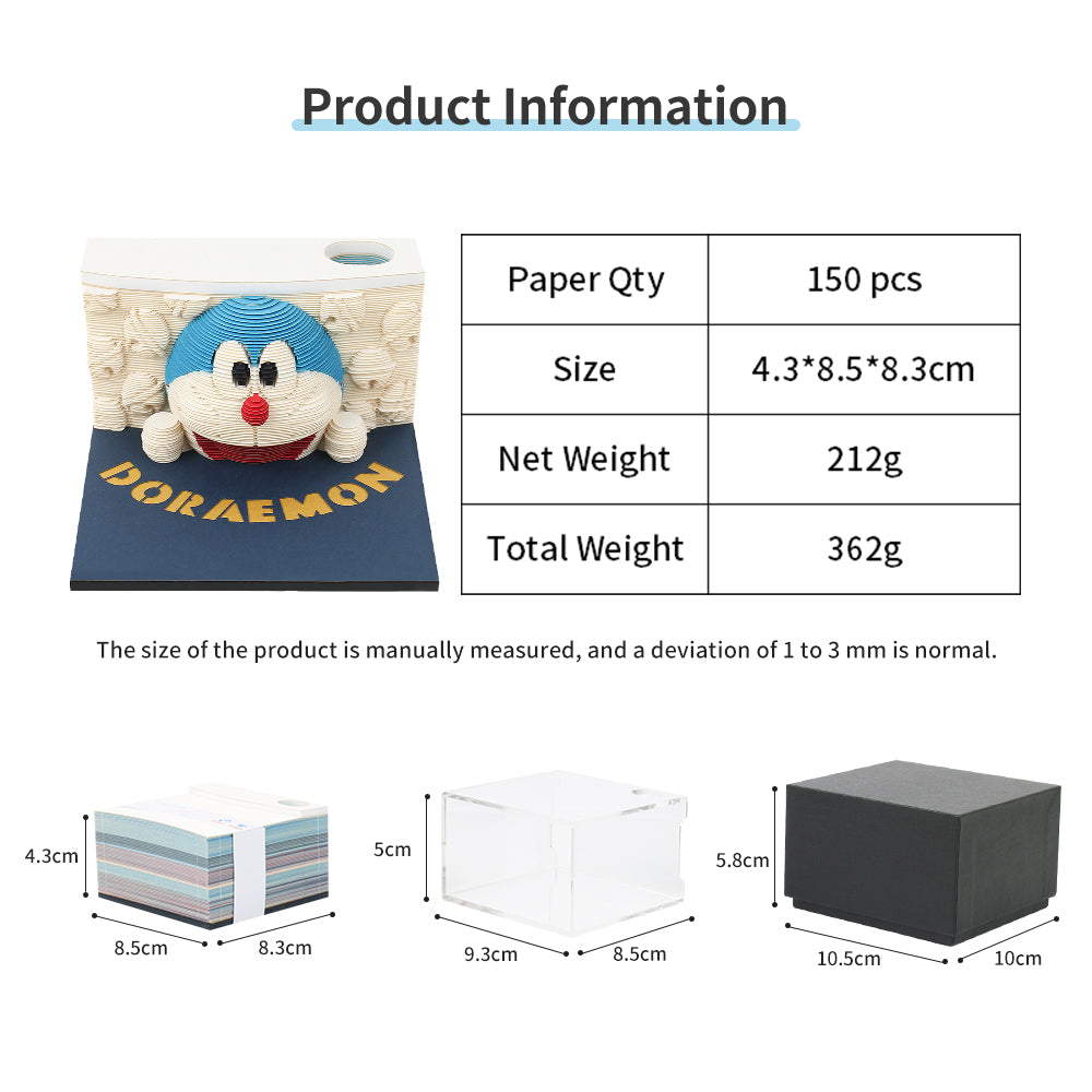 Doraemon 3D Memo Pad