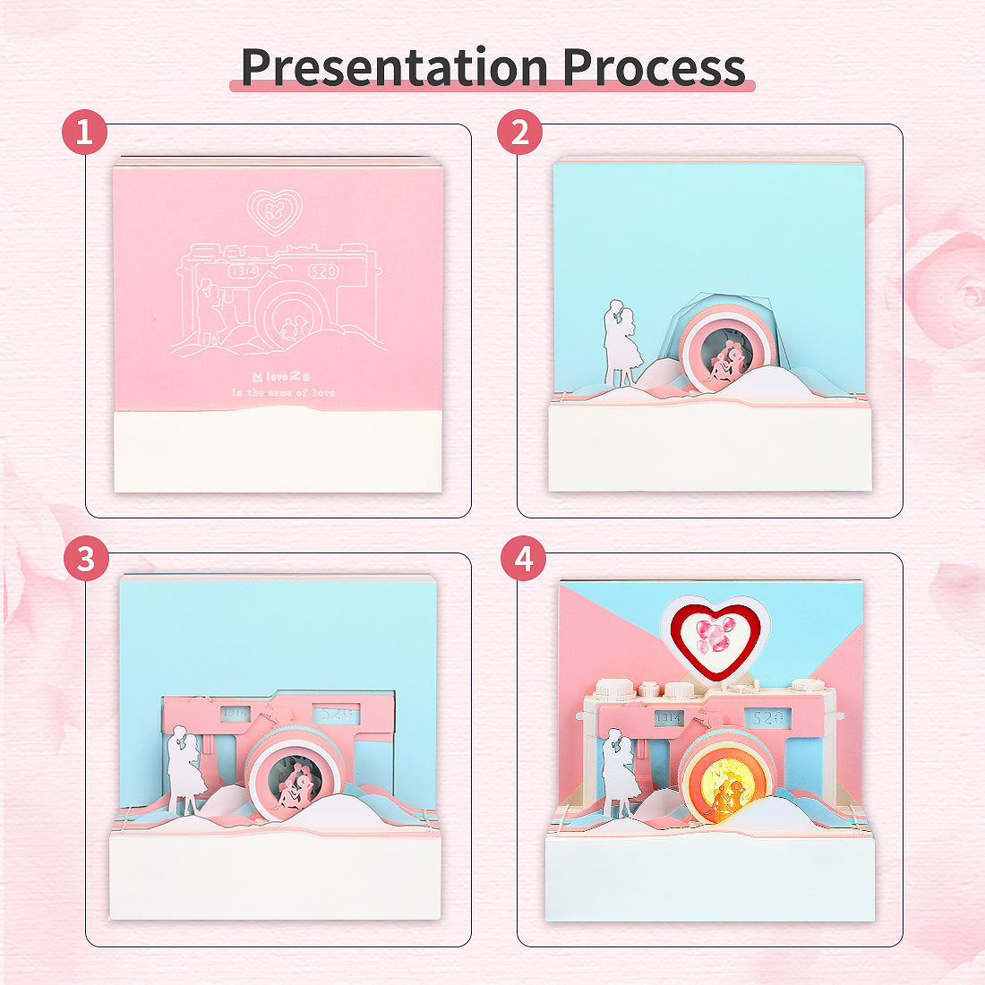 Camera in the Name of Love 3D Memo Pad