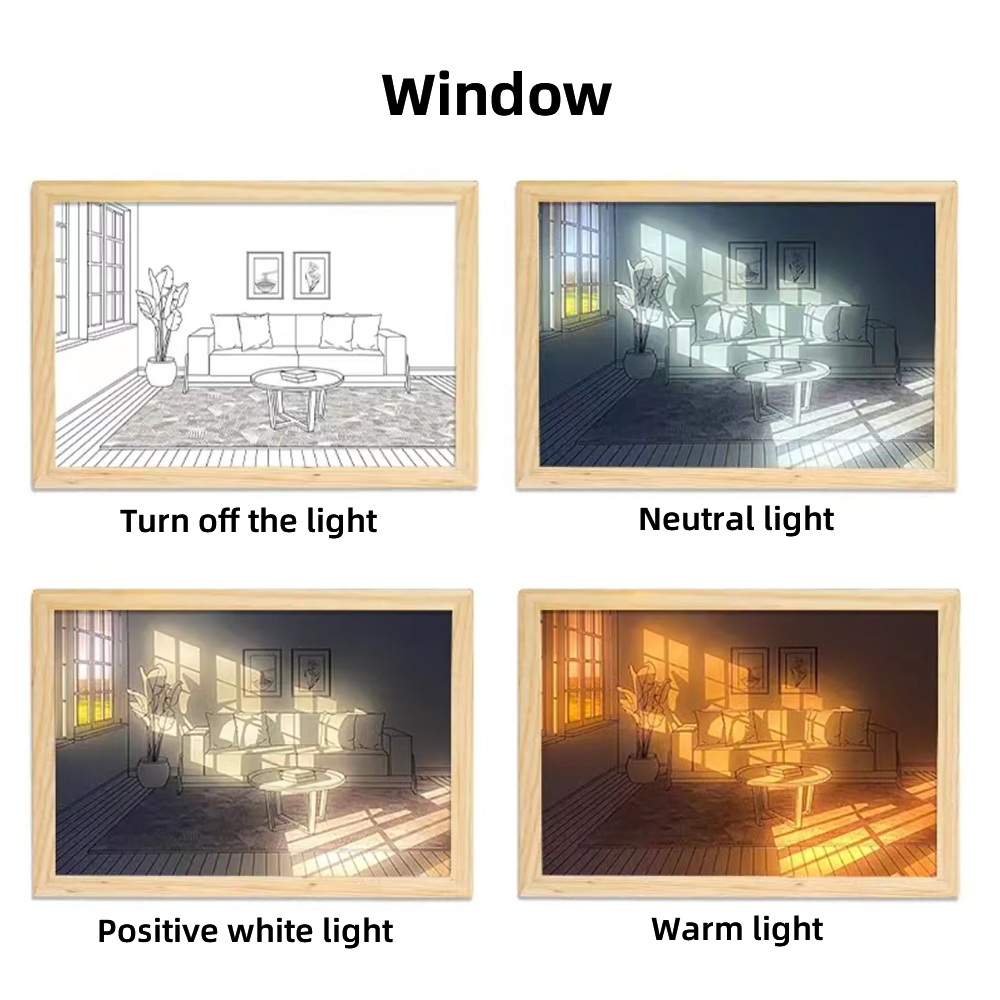Light Painting Room Decor Art