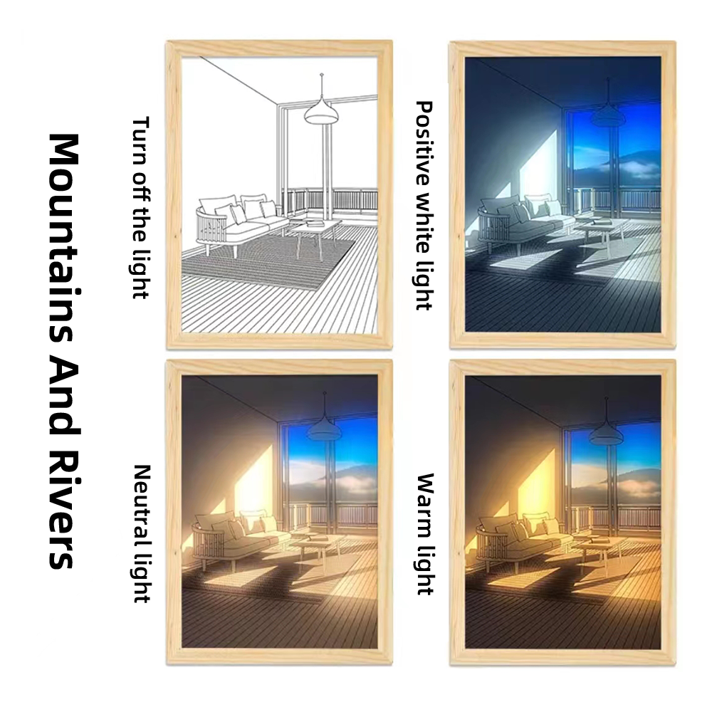Light Painting Room Decor Art