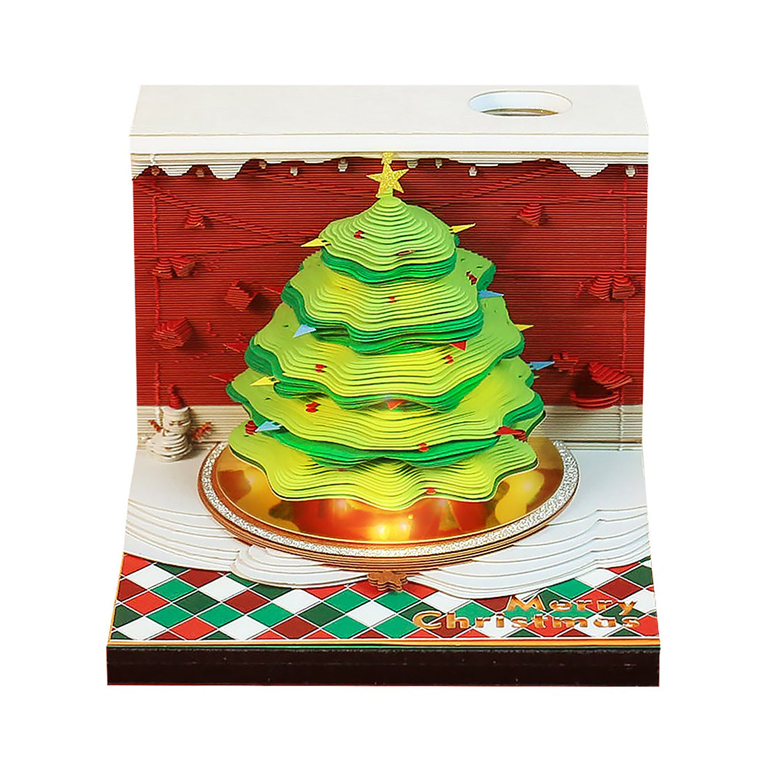 2024/2025 Christmas Tree Weekly Calendar Memo Pad