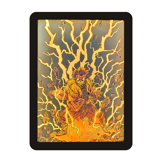 Agatsuma Zenitsu Demon Slayer Anime Light Box Paper Craving Lamp