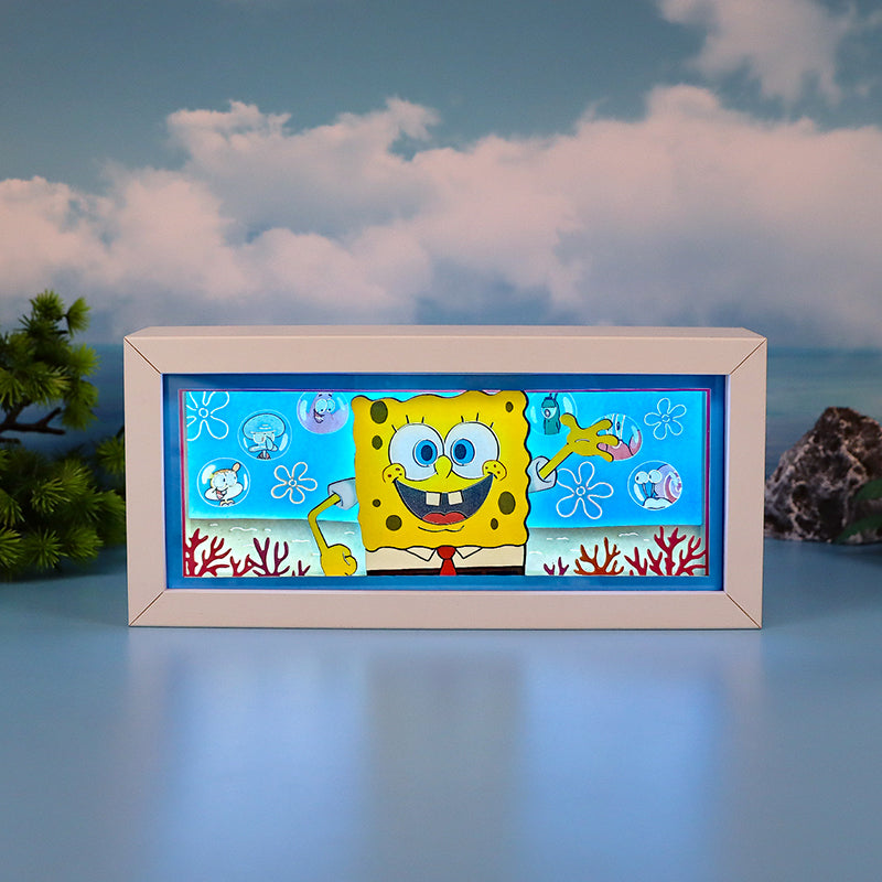 Spongebob Squarepants Paper Carving Lamp