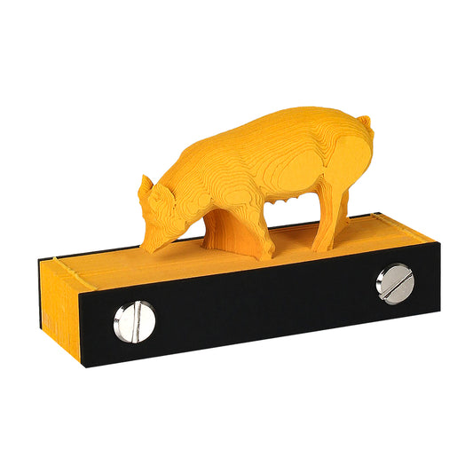 12 Zodiac Star Sign Animal Pig Model 3D Memo Pad