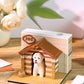 Cute Pet Dog Cottage 3D Memo Pad