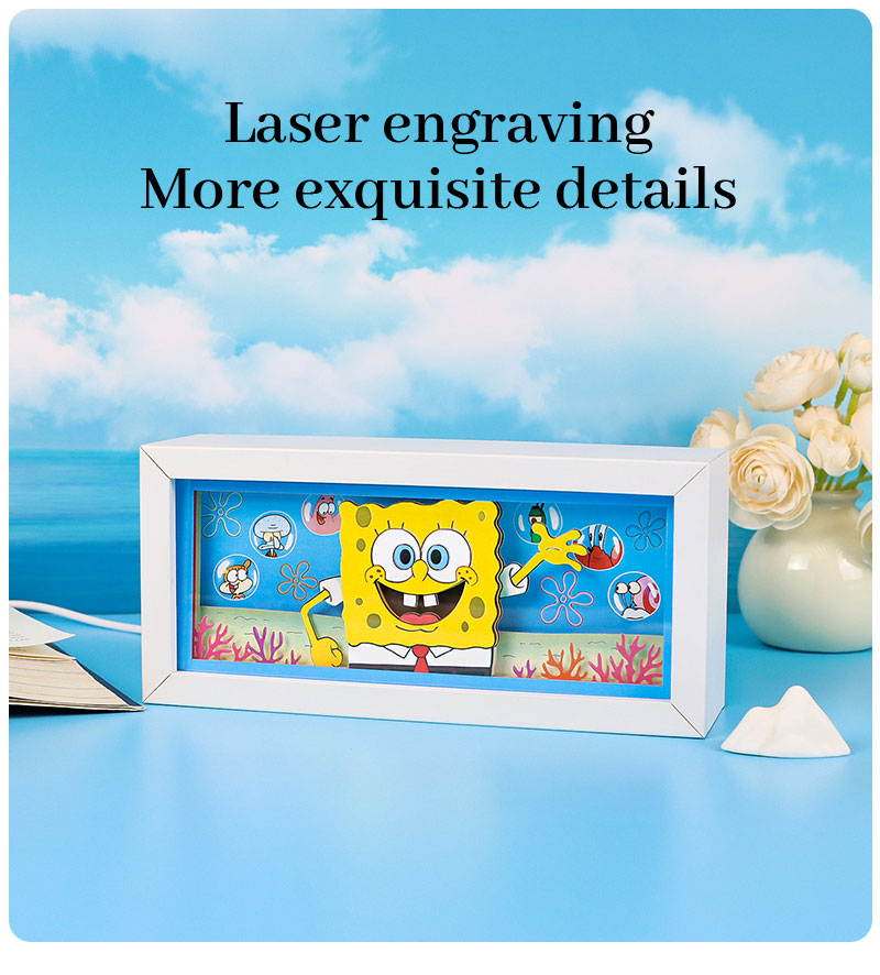 Spongebob Squarepants Paper Carving Lamp