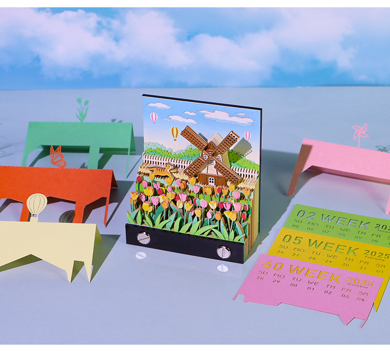 Windmill Notepads Sticky Notes Cube Kawaii Stationery Items For School Birthday Gift For Girls