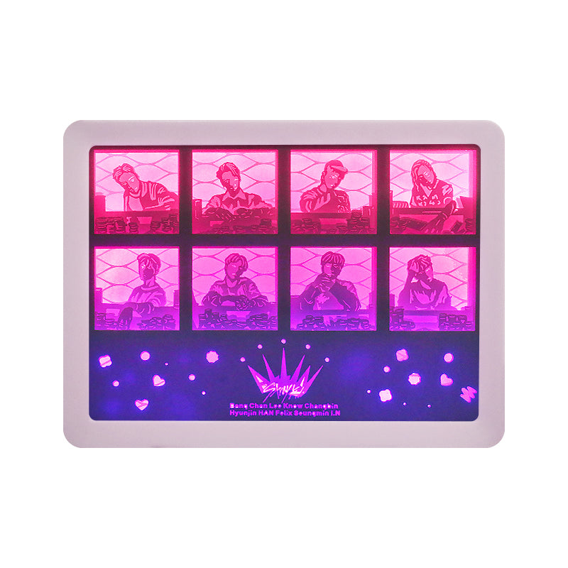Kpop Stray Kids Shadow Light Box Paper Craving Lamp