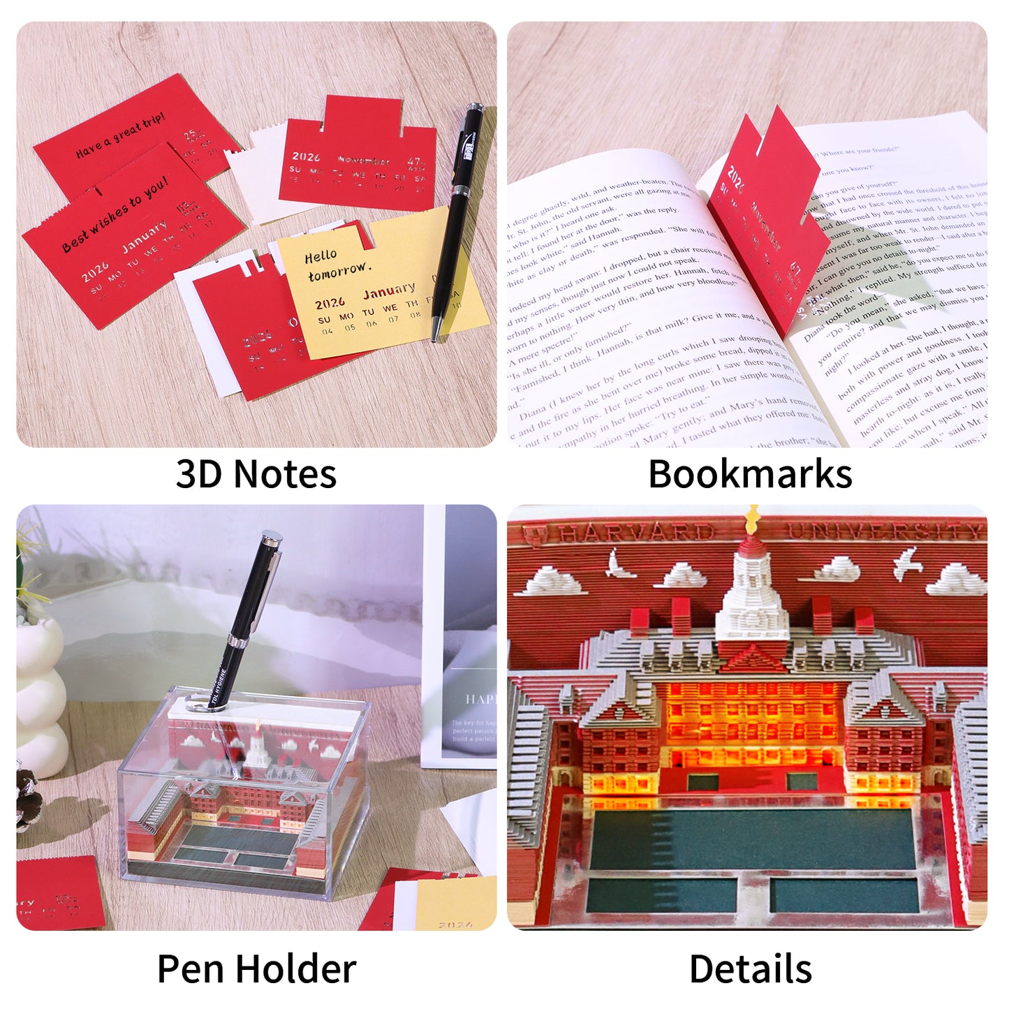 Harvard University 3D Memo Pad