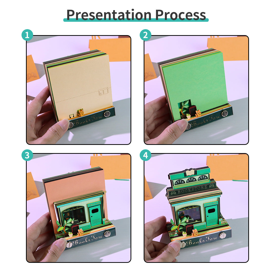 Book store 3d model memo pad