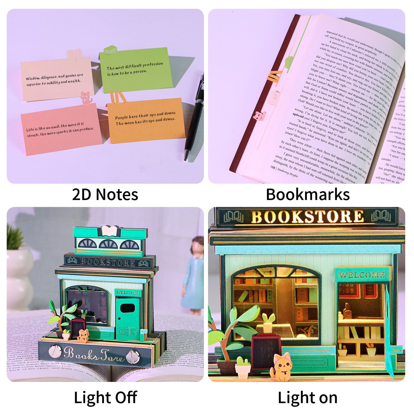 Book store 3d model memo pad