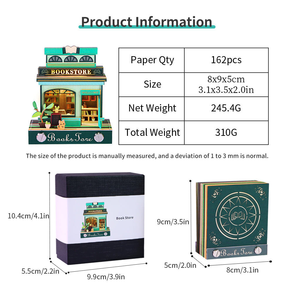 Book store 3d model memo pad