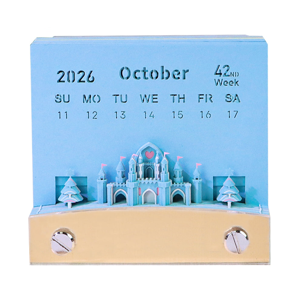 Ice And Snow World'S Ferris Wheel（weekly calendar）3D Memo Pad