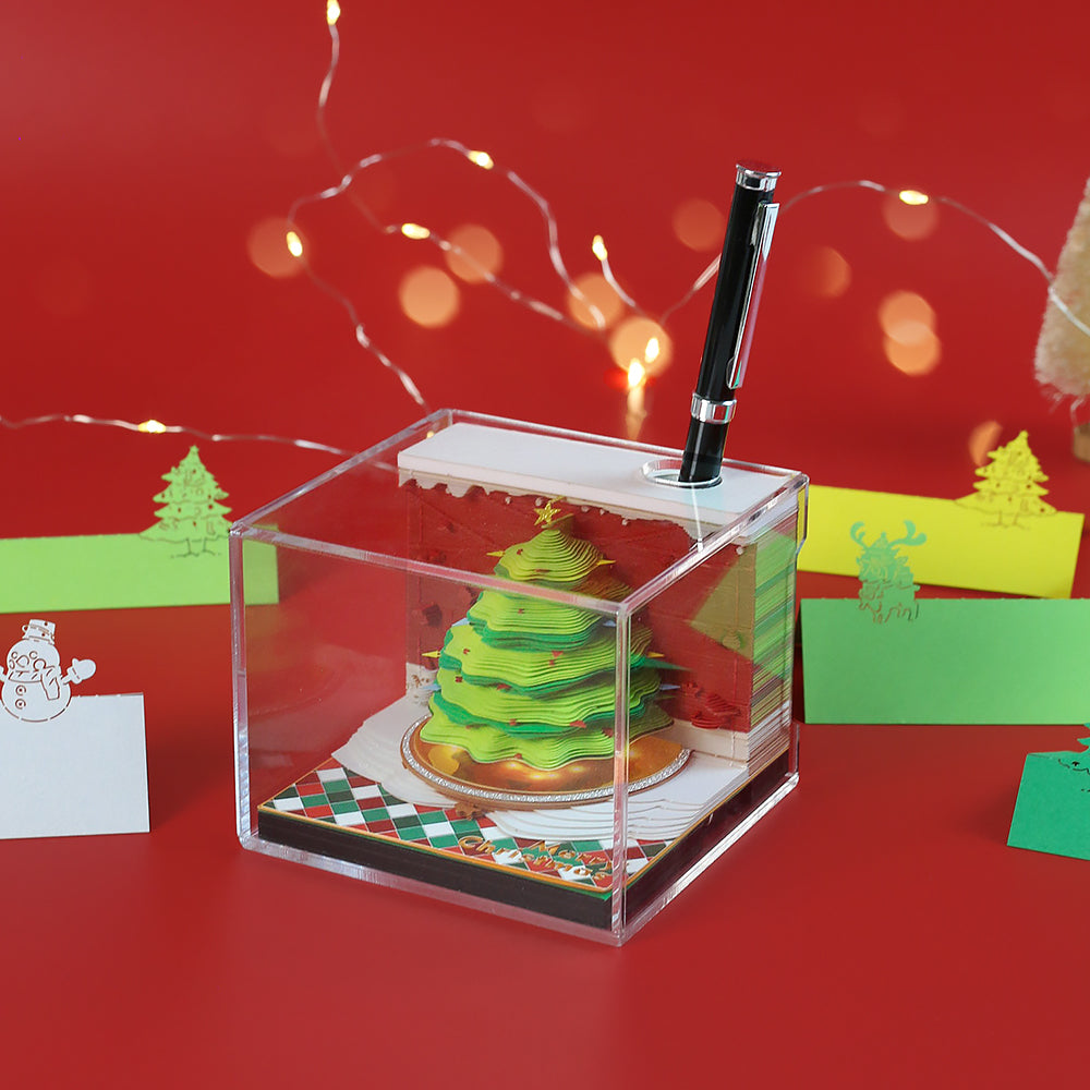 Christmas Tree 2024 Calendar 3D Memo Pad