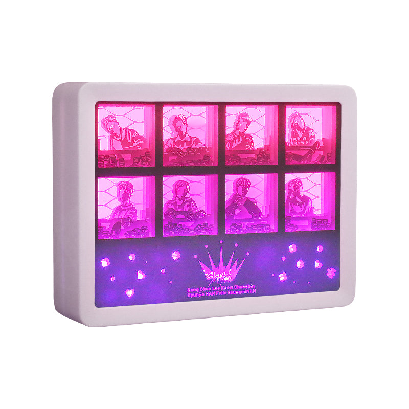 Kpop Stray Kids Shadow Light Box Paper Craving Lamp
