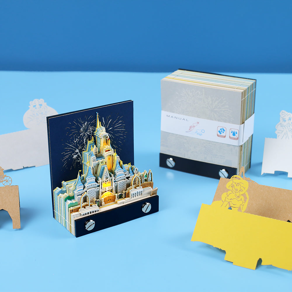 Lighted Disney Castle 3D Memo Pad