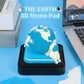 Earth Model Hand Torn Memo Pad 3D Calendar (Black Base）