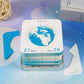 Earth Model Hand Torn Memo Pad 3D Calendar (Silver Base）