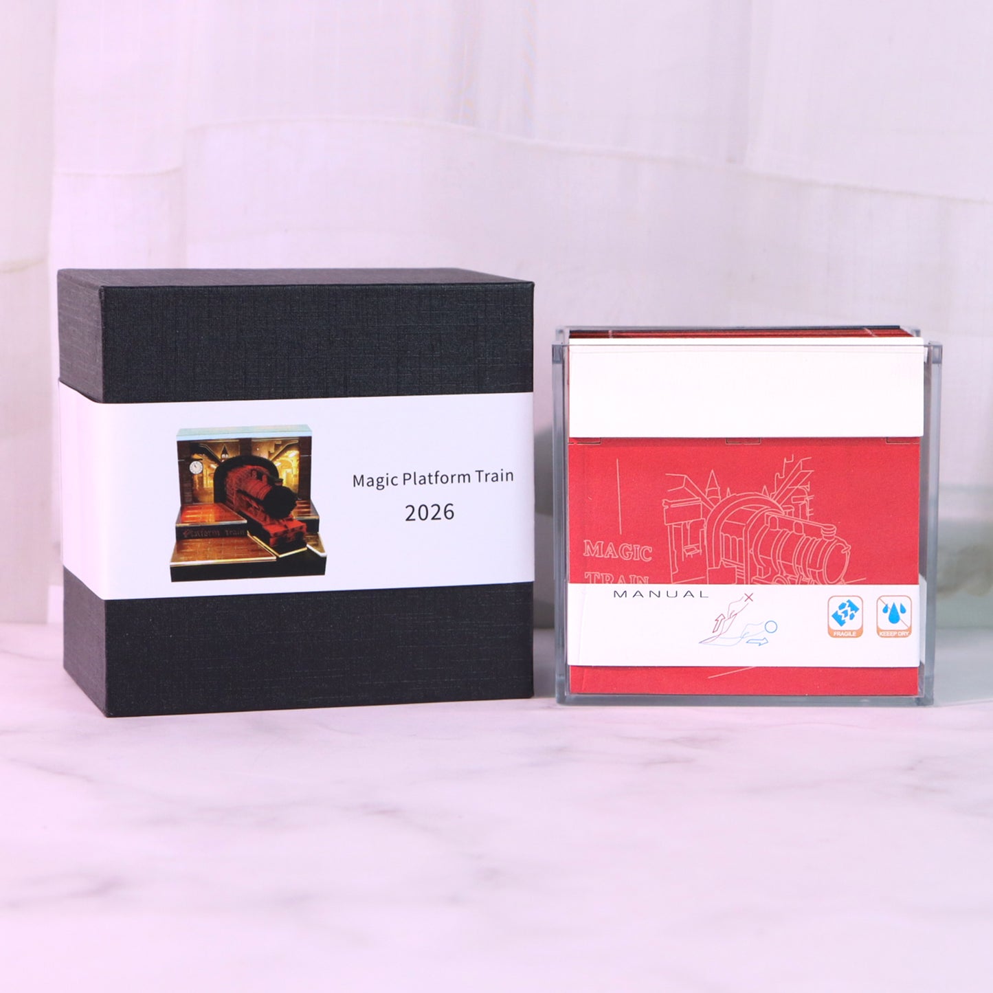 Harry Potter Hogwarts Express Train 3D Model Memo Pad With Calendar