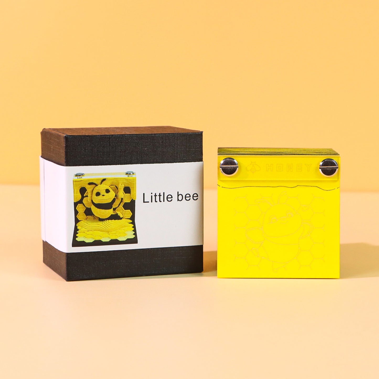 CuteBee Bear Face Icons Emoji 3D Miniature Model Hand Tear Off Memo Pad