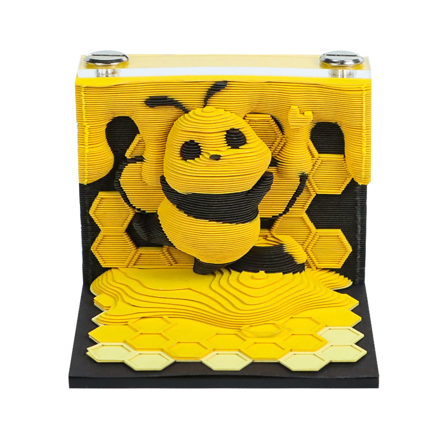 CuteBee Bear Face Icons Emoji 3D Miniature Model Hand Tear Off Memo Pad