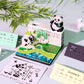 Cute Kung Fu Panda 3D Model Hand Torn Memo Pad With Weekly Calendar 2026